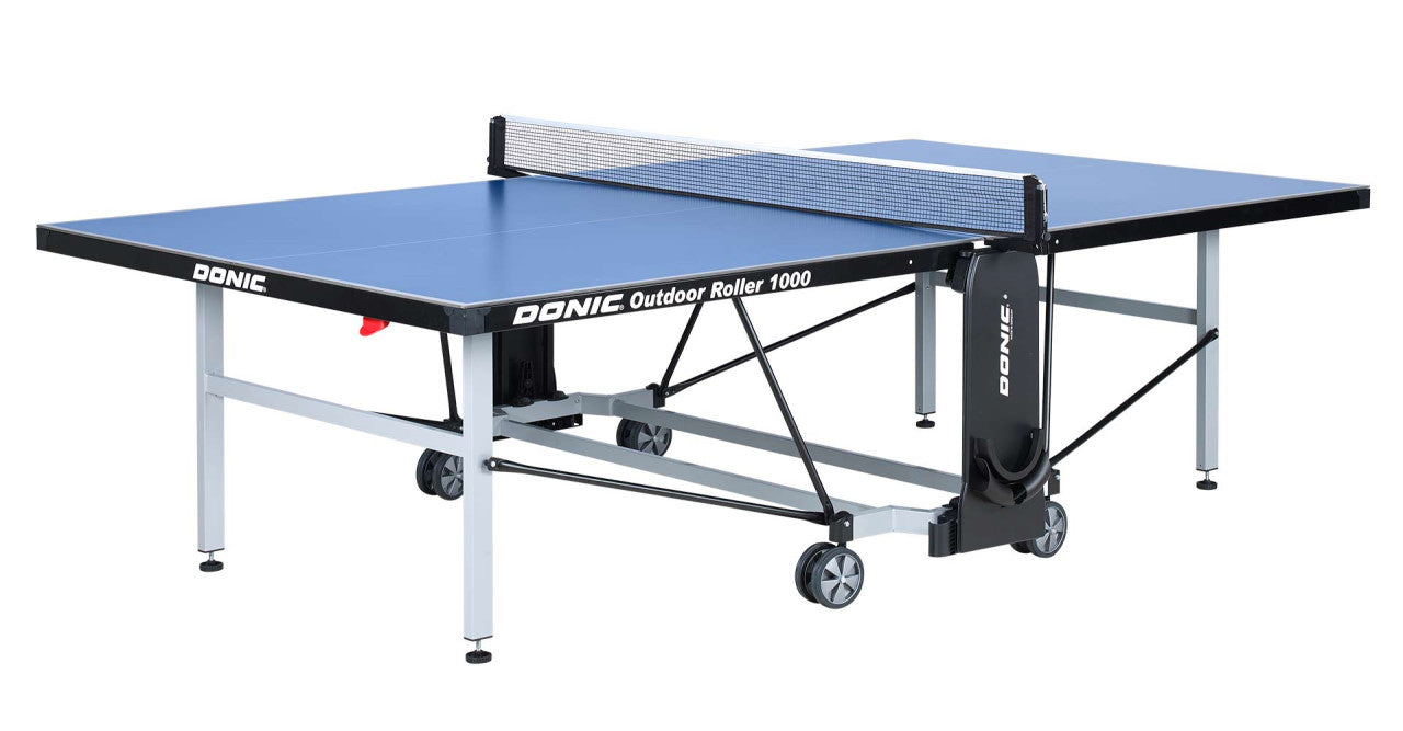 Donic Table Tennis Table Outdoor Roller 1000, Blue