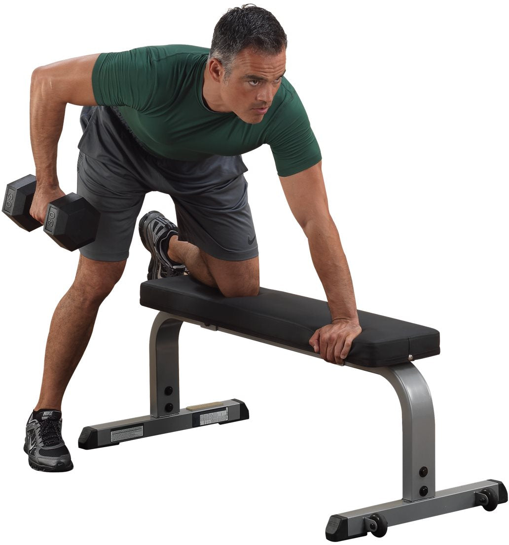 Body Solid GFB350 Heavy-Duty Flat Bench – Commercial Steel Frame