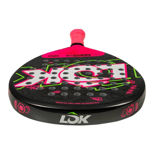 LOK Be Flow Gen 2 Padel Racket 2026, Pink Green