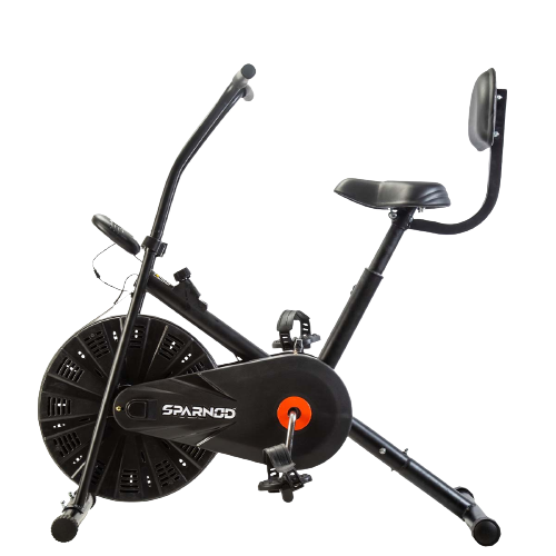 Sparnod Fitness, Upright Air Bike Exercise Cycle for Home Gym, SAB-03_R