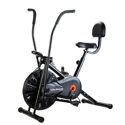 Sparnod Fitness, Upright Air Bike Exercise Cycle for Home Gym, SAB-05_R