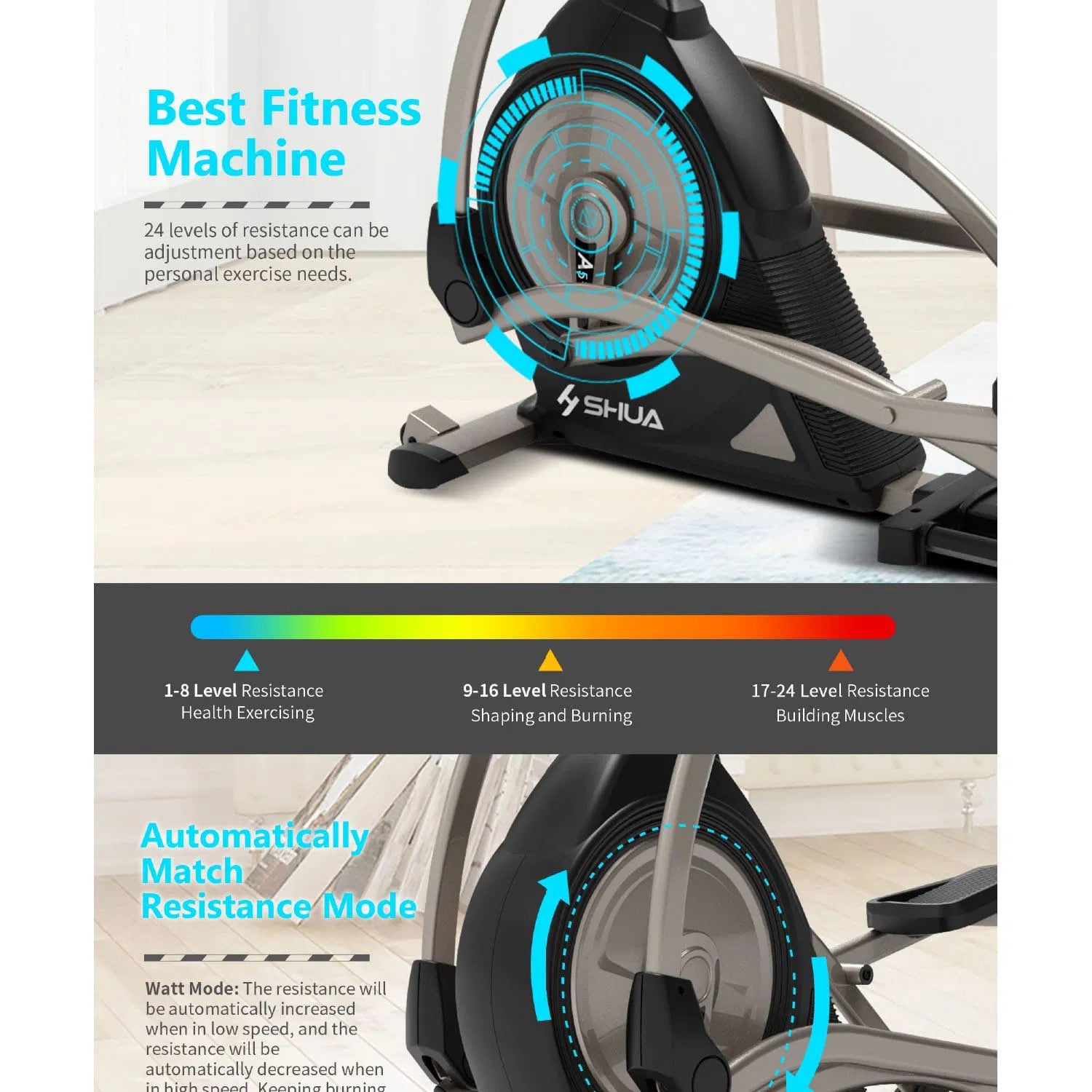 Shua Home-Use Elliptical Trainer (A5-E)