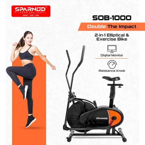 Sparnod Fitness Elliptical Cross Trainer Cycle, SOB-1000