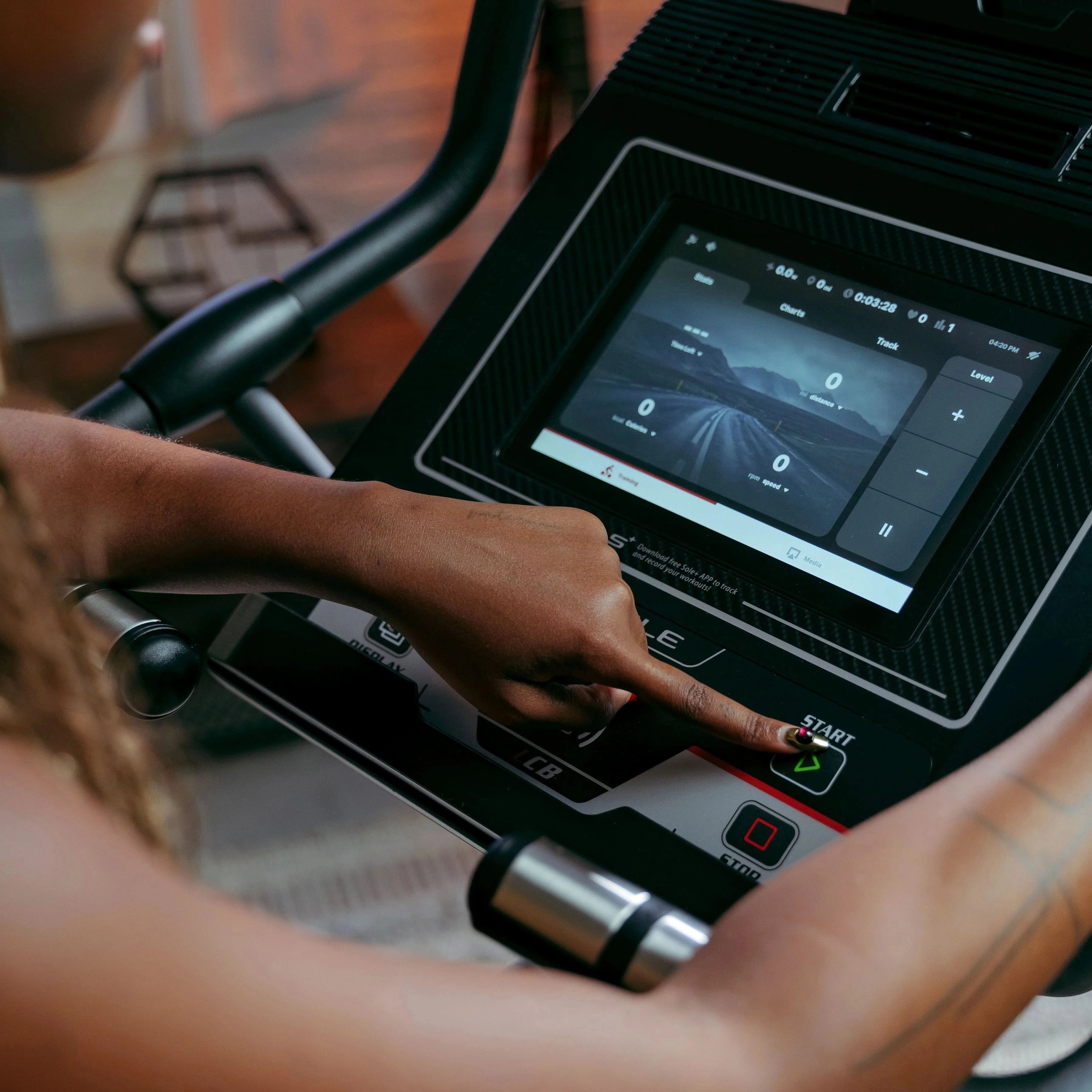 Sole Fitness Light Commercial Upright Bike with 10.1" Touchscreen (LCB)