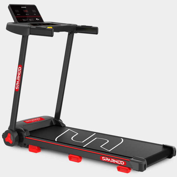 Sparnod Fitness Home Use Treadmill, Bluetooth Speakers, 12 Preset Program with LED Display, STH-1150