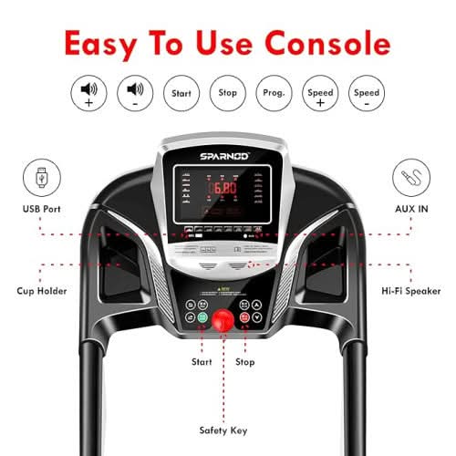 Sparnod Fitness, Motorized Treadmill, STH-1200MF