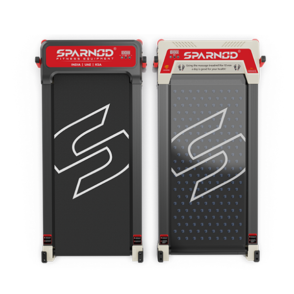Sparnod Fitness FlipPad Walkingpad Treadmill with Massager, STH-3003