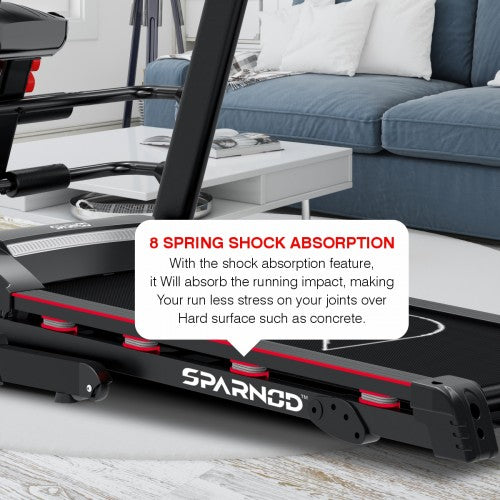 Sparnod Fitness, (2 HP DC Motor) Multifunctional Complete Workout home treadmill, STH-3500