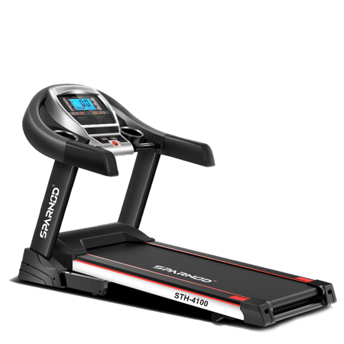 Sparnod Fitness, (2.25 HP Motor) 15% Auto Incline Home use Treadmill, STH-4100