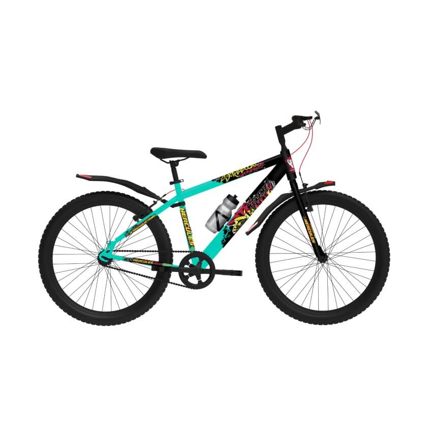 Hercules Streetcat Pro 24" Bicycle, Seafoam, Green/Black, Single Speed Size