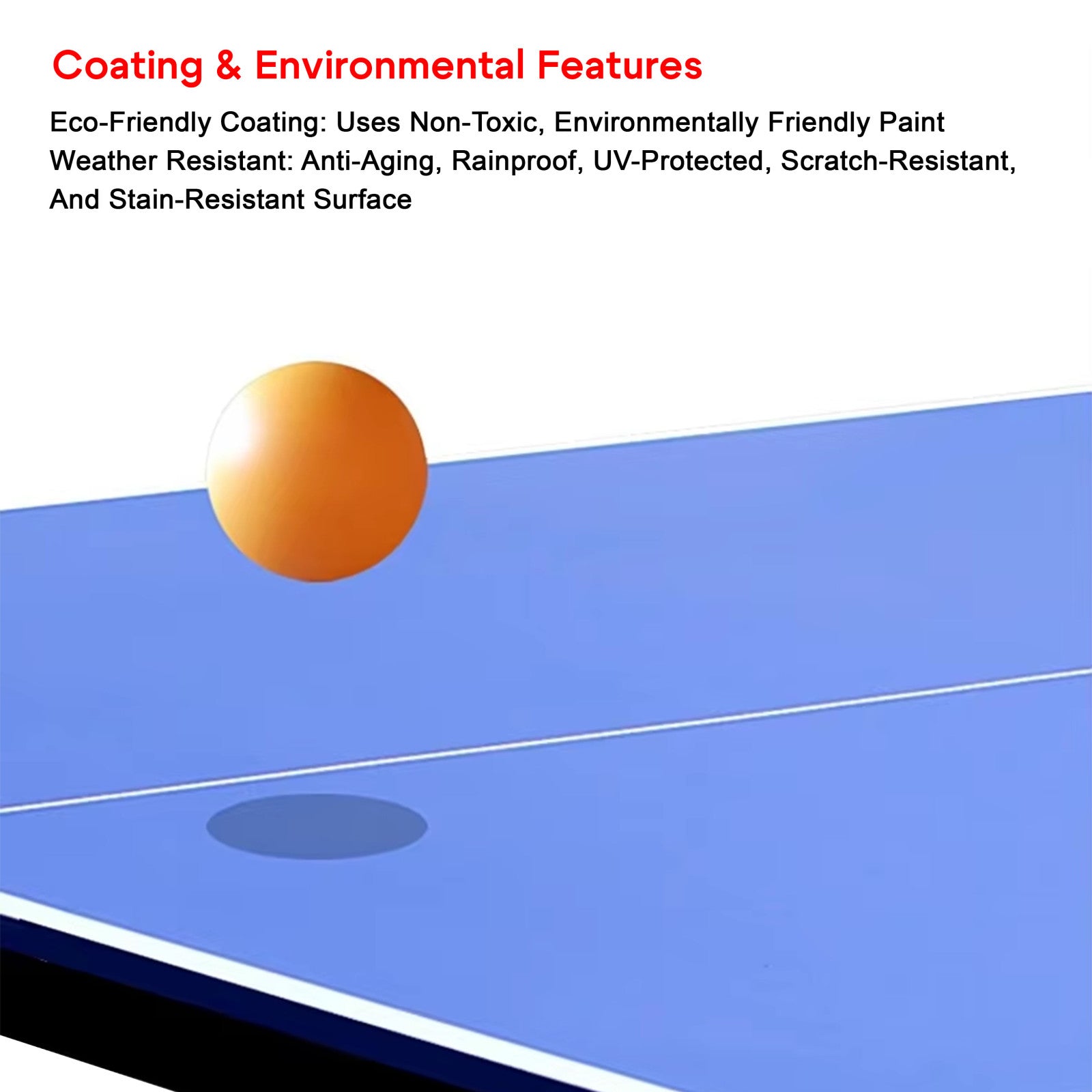 Sparnod Fitness Foldable Table Tennis Table for Outdoor Sport Use, STT-40