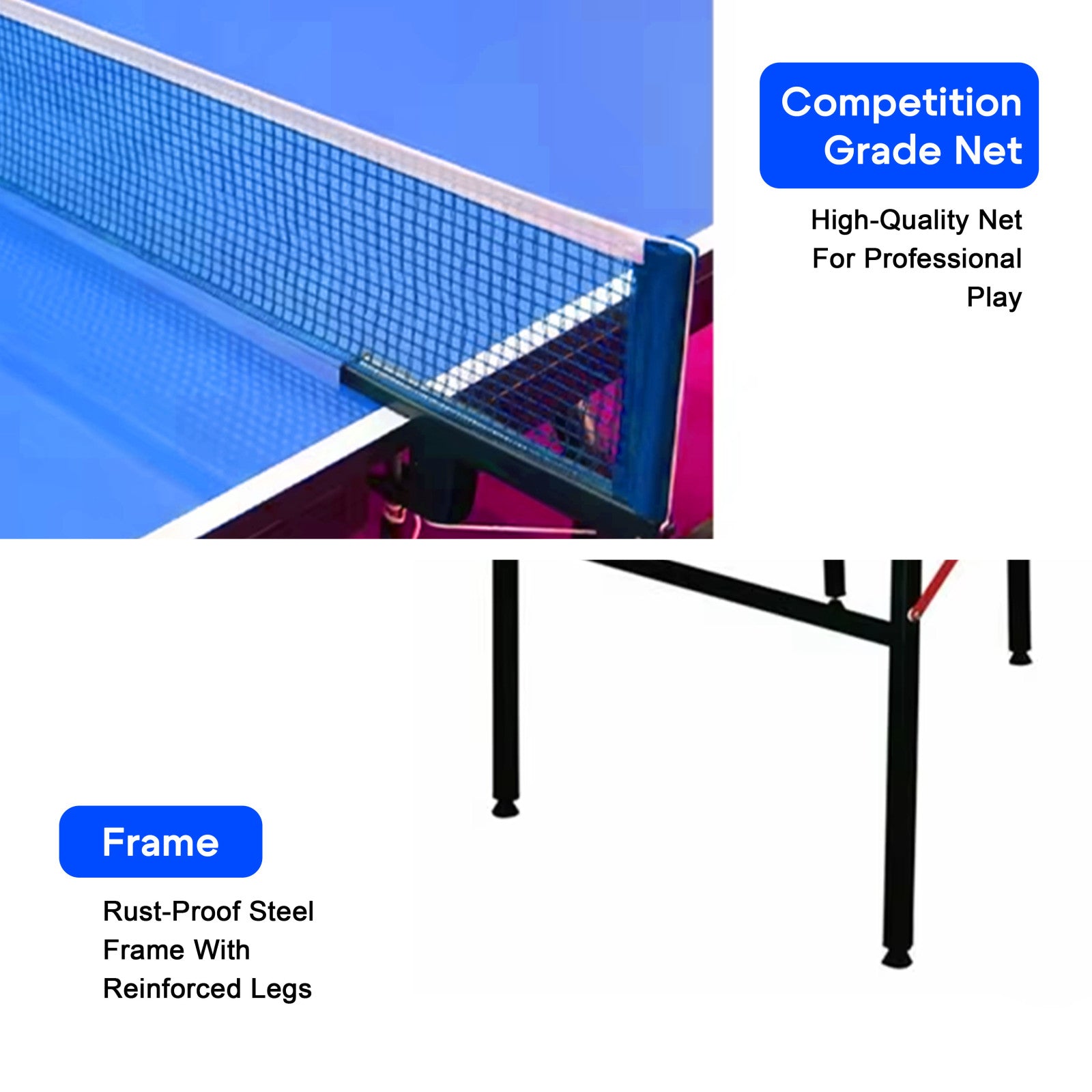 Sparnod Fitness Foldable Table Tennis Table for Outdoor Sport Use, STT-40