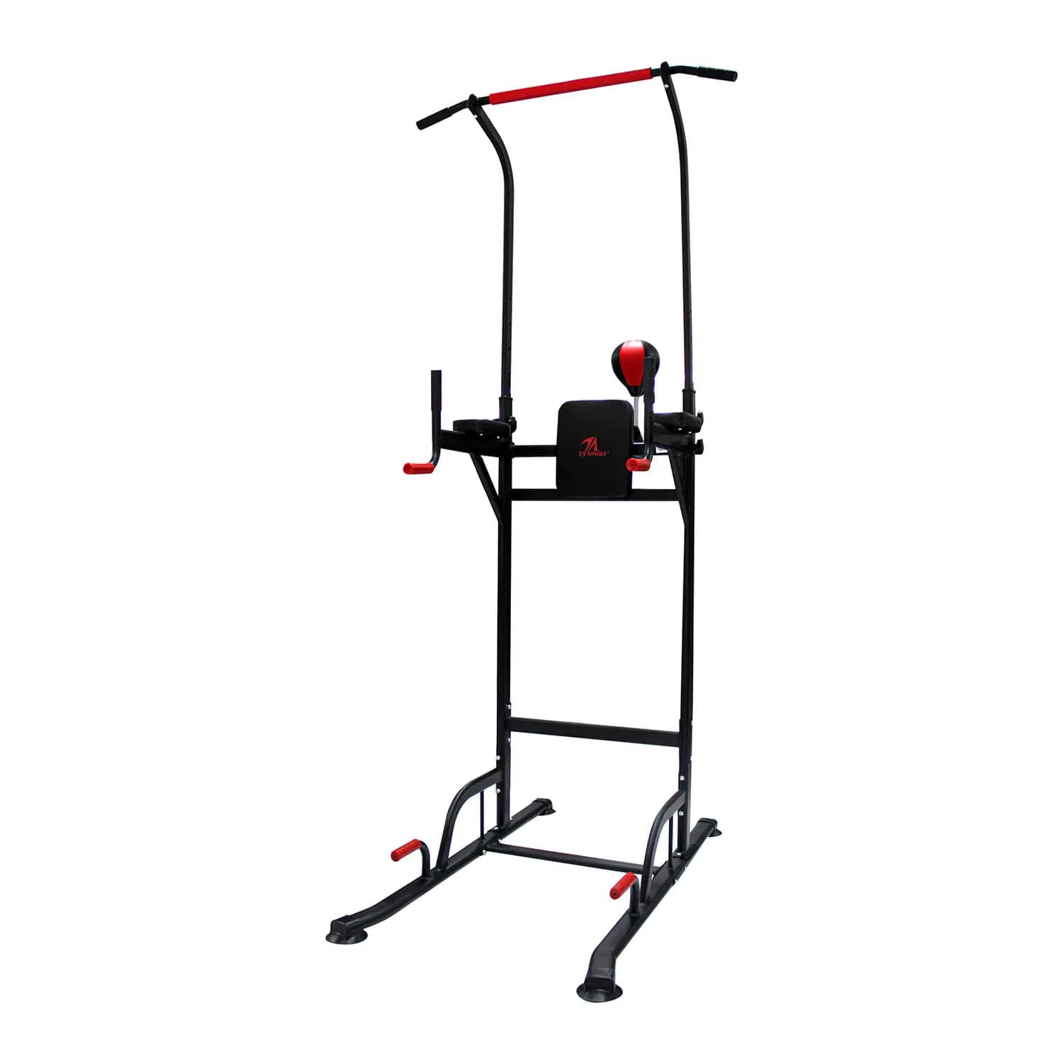 Ta Sport Z6206C VKR Gym Training Station – Vertical Knee Raise & Dip Tower (Black/Red)