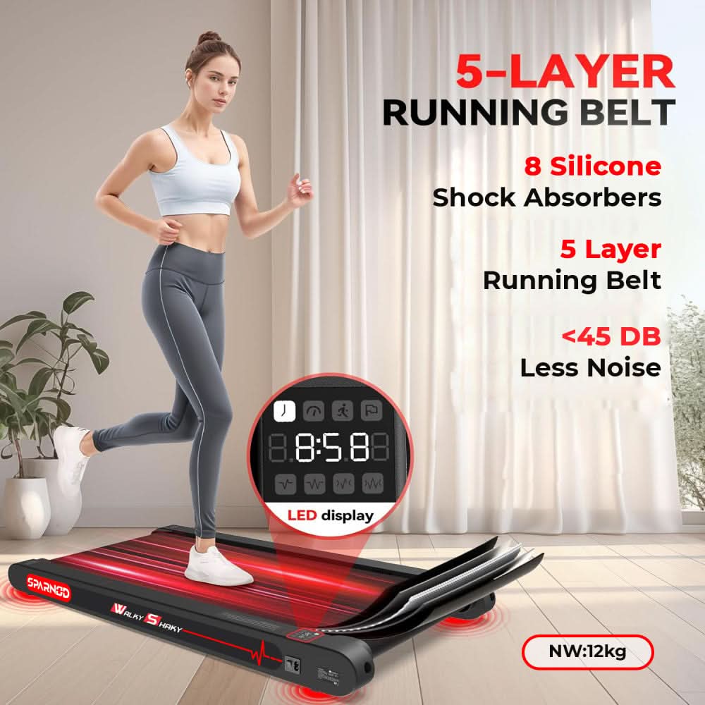 Sparnod Fitness 2.5 HP Peak Walkingpad (Walking, Jogging & Vibration Machine)