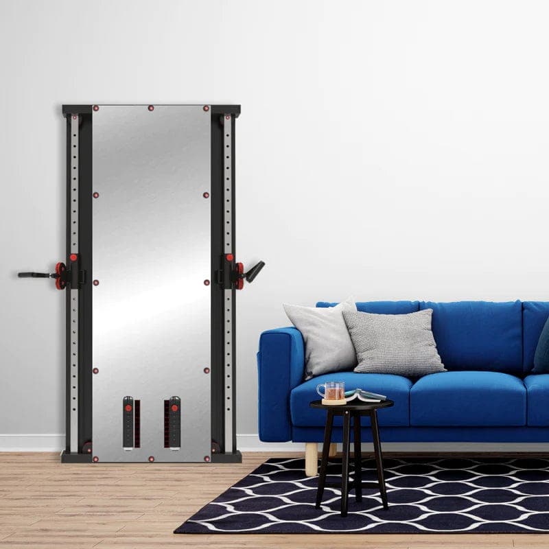 Combo Deal | 1441 Fitness Wall Mounted Mirror Functional Trainer - 41FGT980 + Adjustable Bench A8007 - Athletix.ae