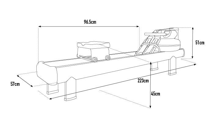WaterRower M1 HiRise Rowing Machine