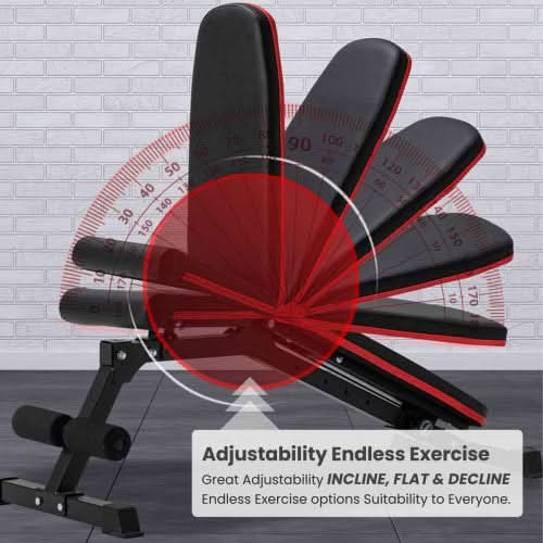 Sparnod Fitness Heavy Duty Multifunction Weight Bench / Seated Bench, SWB-60