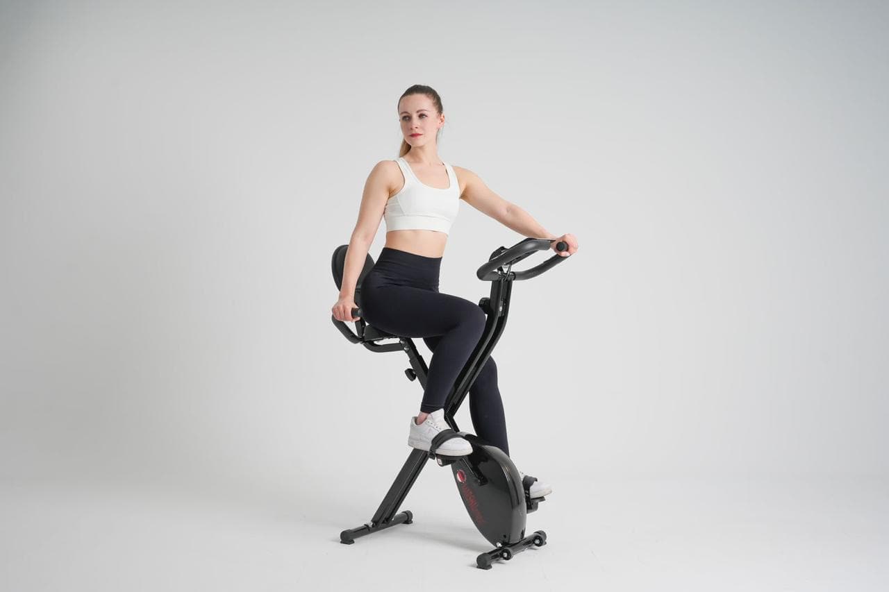 MF Foldable Upright Bike with Phone Holder - Athletix.ae