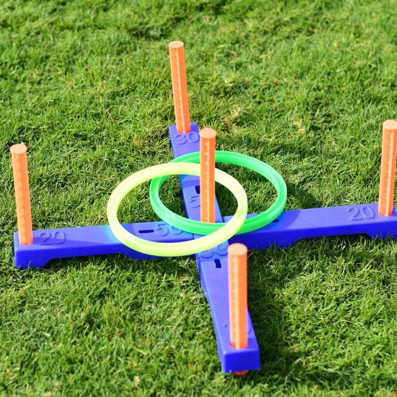 DS Ring Toss Game Set (5 Target, 6 Rings) - Athletix.ae