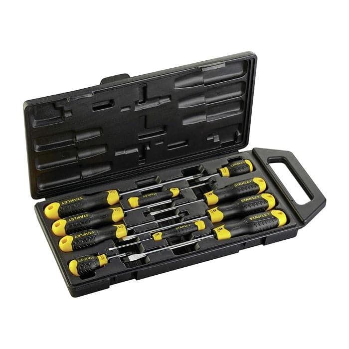 Shop for Stanley 10 pc Cushion Screwdriver Set on outback.ae