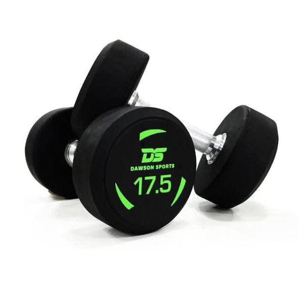DS Rubber Dumbbells - 17.5kg