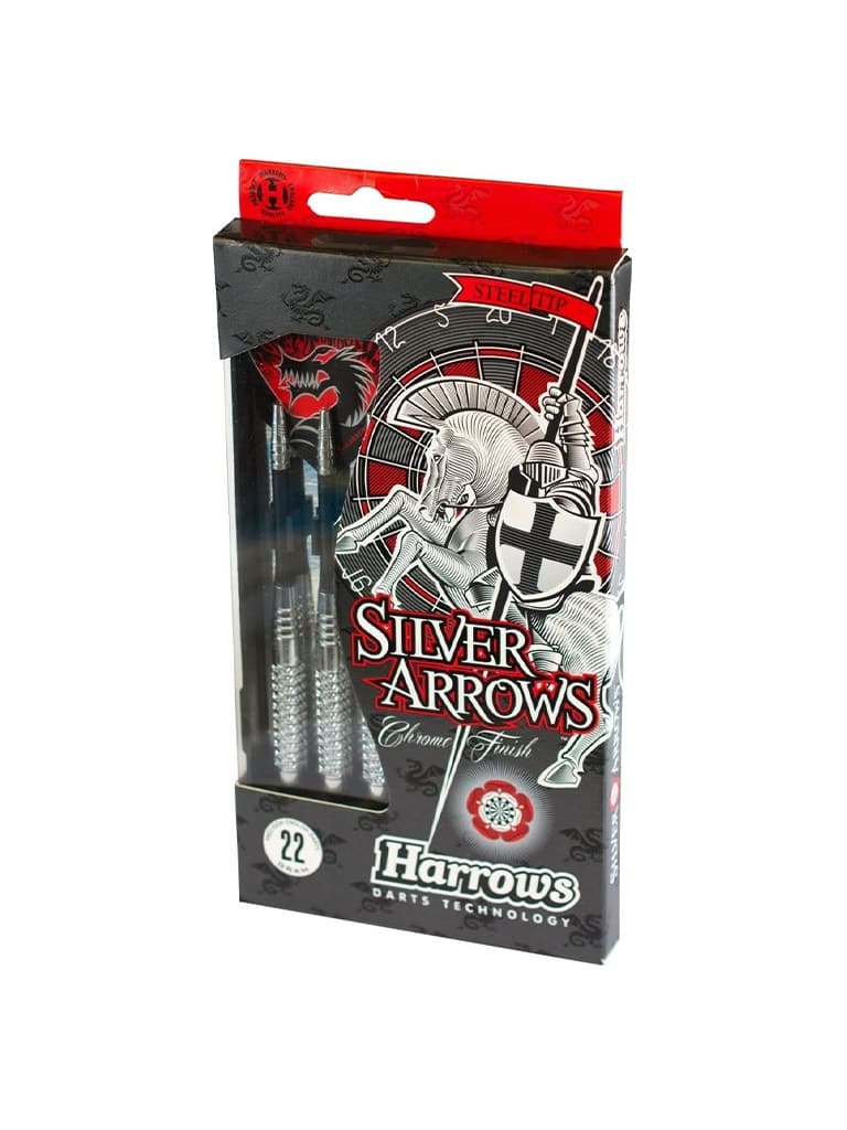 Harrows, Steeltip Silver Arrows 22 Grams, Bd103 - Athletix.ae