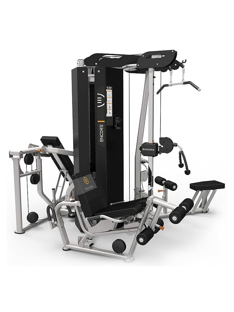 Impulse Fitness, 3 Station Gym Es3000+Es3000Opt Hi-Lo Opt 200 X 3, Silver & Black - Athletix.ae