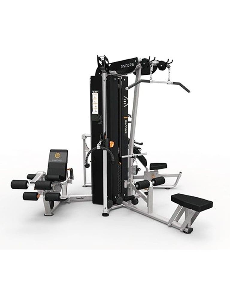 Impulse Fitness, 3 Station Gym Es3000+Es3000Opt Hi-Lo Opt 200 X 3, Silver & Black - Athletix.ae