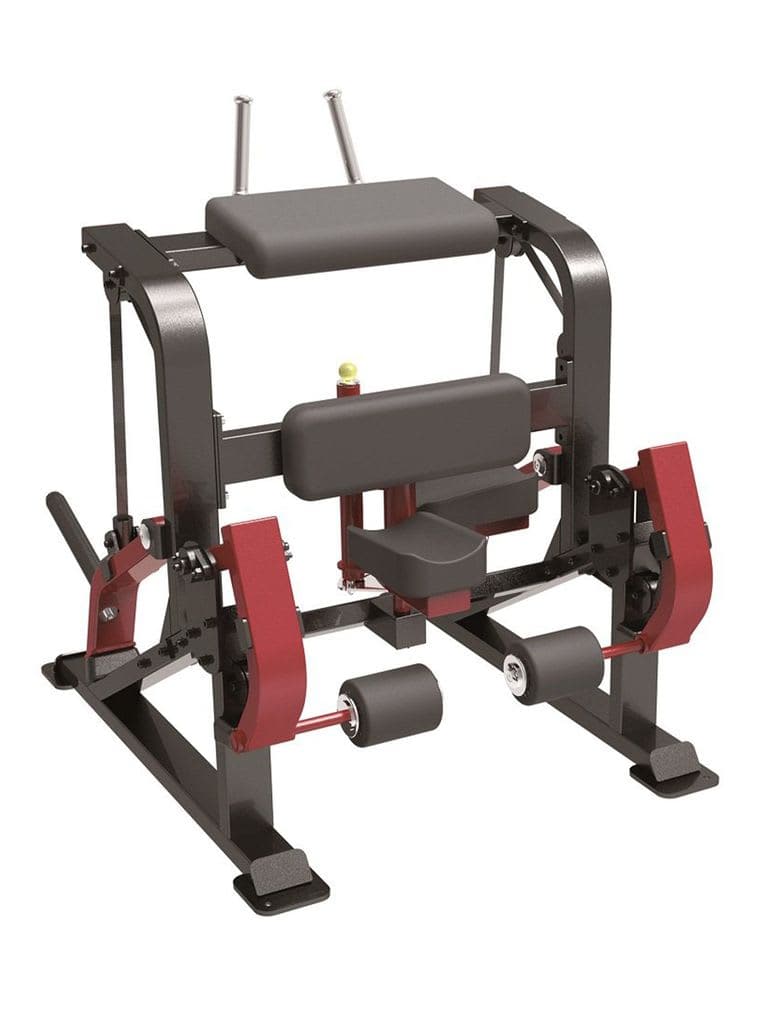 Impulse Fitness, Standing Leg Curl, Sl7026, Black & Red & Red - Athletix.ae