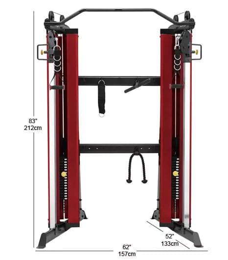 Steelflex, Dual Cabel Column W/10 Lbs Stacks X 30 (Red Shrouds), Cldcc - Athletix.ae