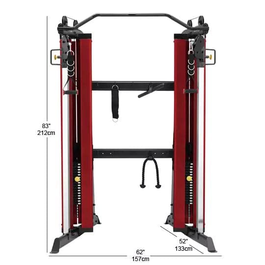 Steelflex, Dual Cabel Column W/10 Lbs Stacks X 30 (Red Shrouds), Cldcc - Athletix.ae