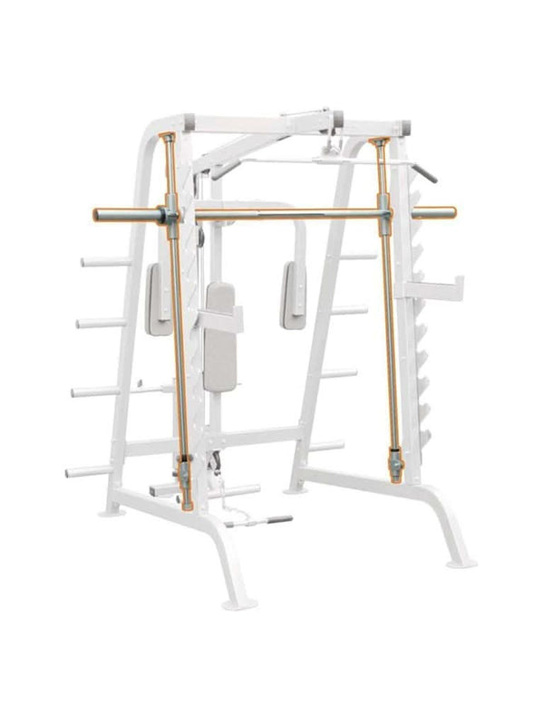 Impulse Fitness, Half Cage Smith + Attachment Ifhc +, Ifhcs, Silver, Silver & Black