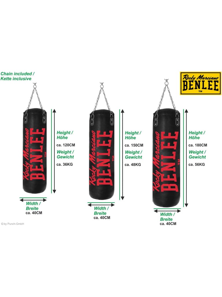 Benlee Donato Boxing Bag | 199178/1000 | Black | 150 cm - Athletix.ae