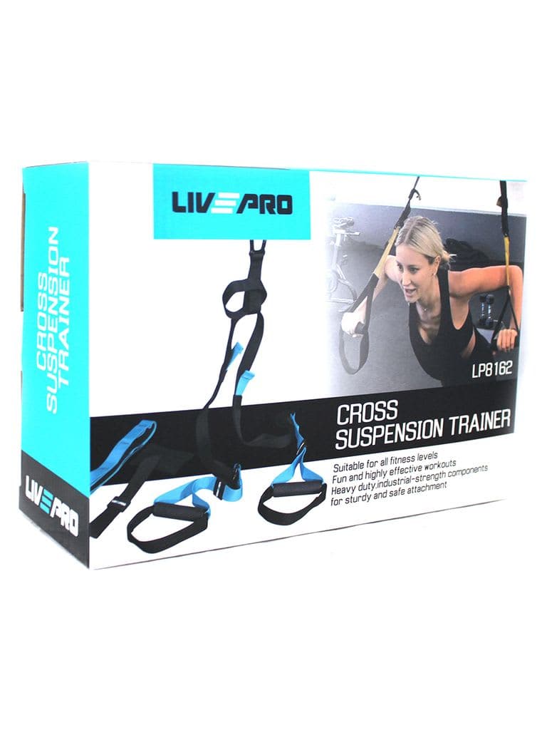 Livepro, Cross Suspension Trainer, Lp8162, Black/Blue - Athletix.ae
