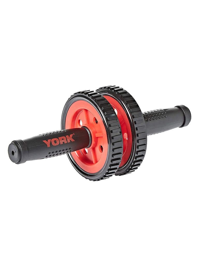 York, Fitness Exercise Wheel, 60465, Black/Orange - Athletix.ae