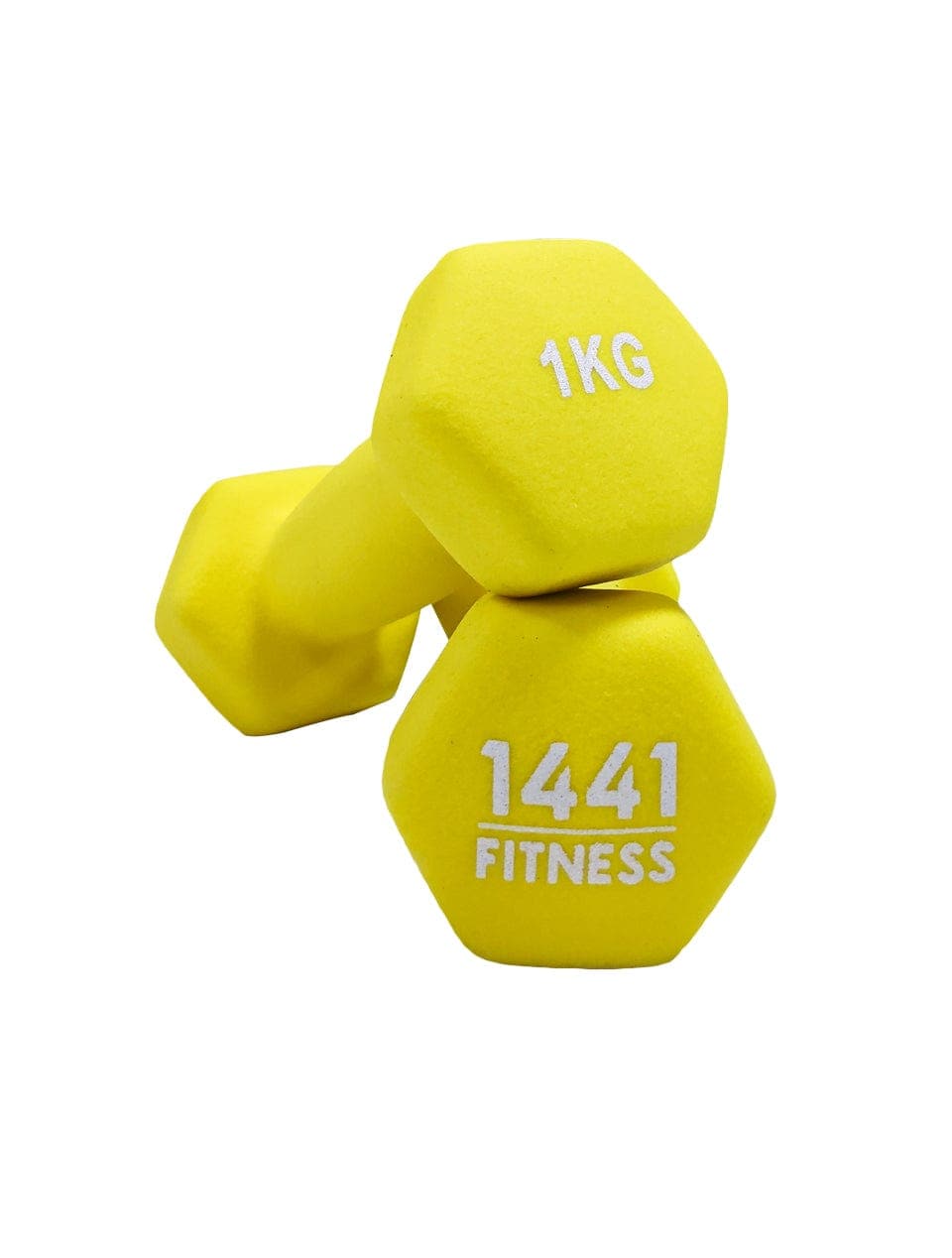 1441 Fitness Neoprene Hex Dumbbells (Sold as Pair) - 1 to 10 KG 1 KG