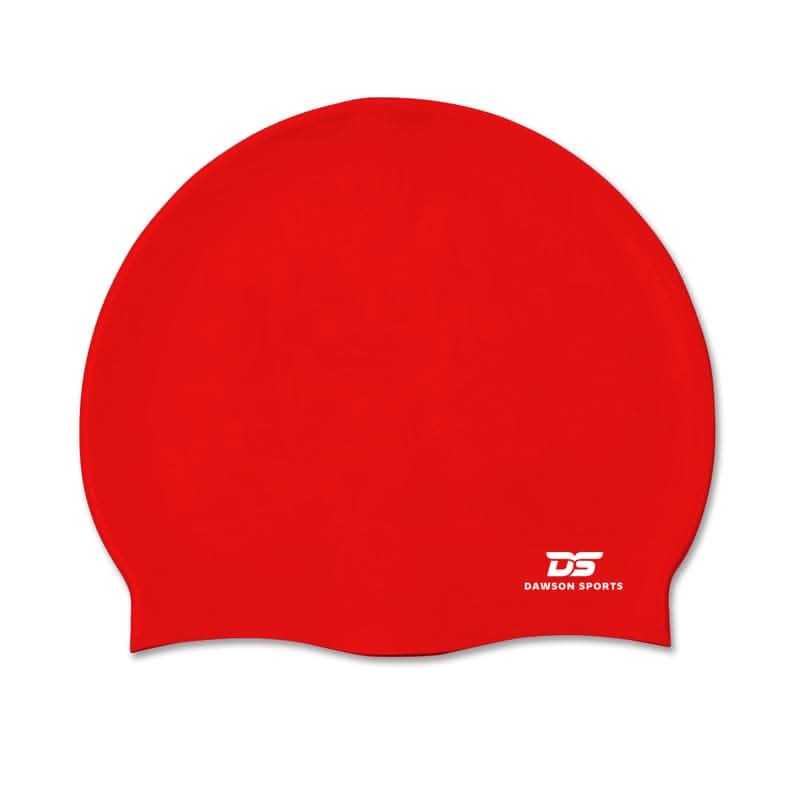 DS Junior Silicone Swimming Cap - Red - Athletix.ae