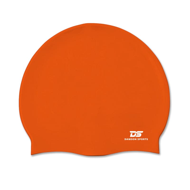 DS Junior Silicone Swimming Cap - Orange - Athletix.ae