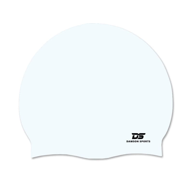 DS Junior Silicone Swimming Cap - White - Athletix.ae