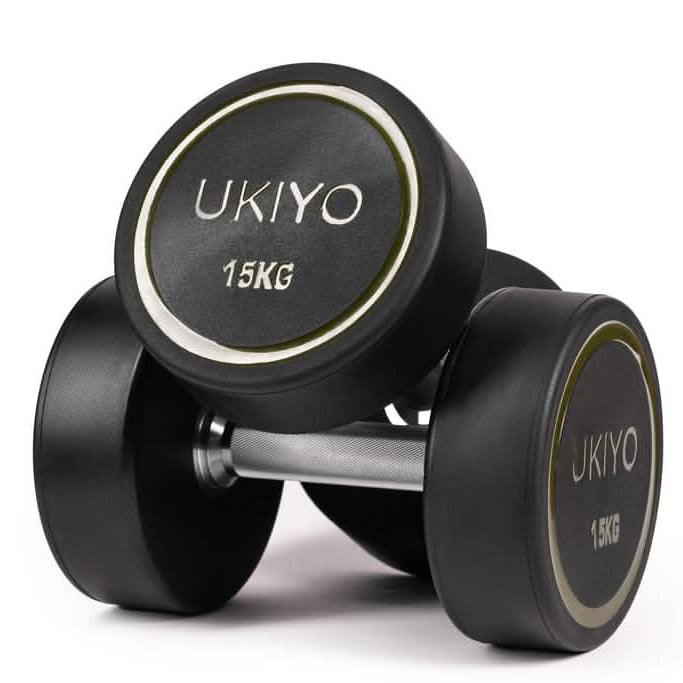 Ukiyo Premium Round Dumbbells, Sold as Pair
