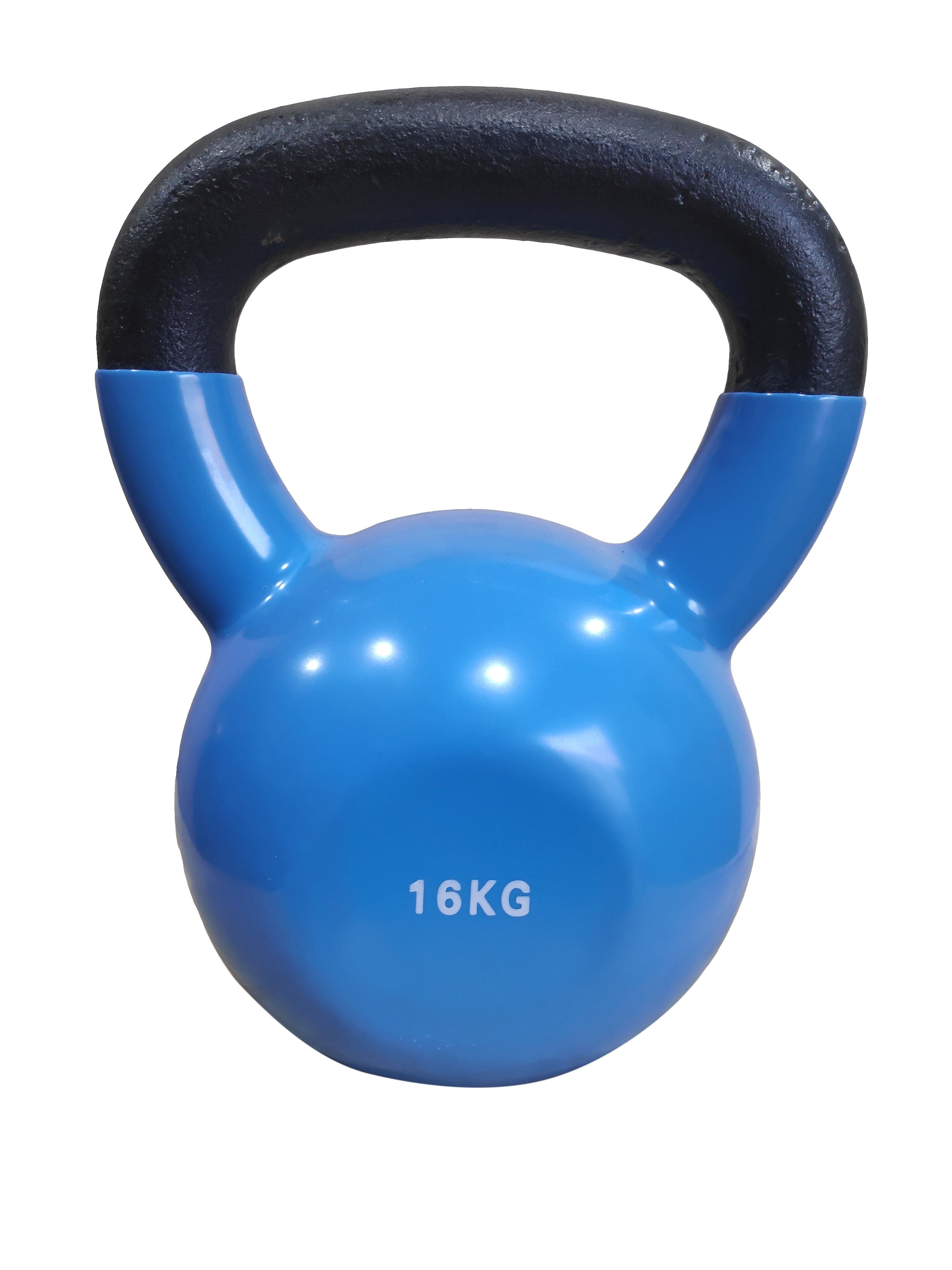 PRSAE Cross fit 1441 Fitness Vinyl Kettlebell Set 6 to 16 KG (6 PCS Set )