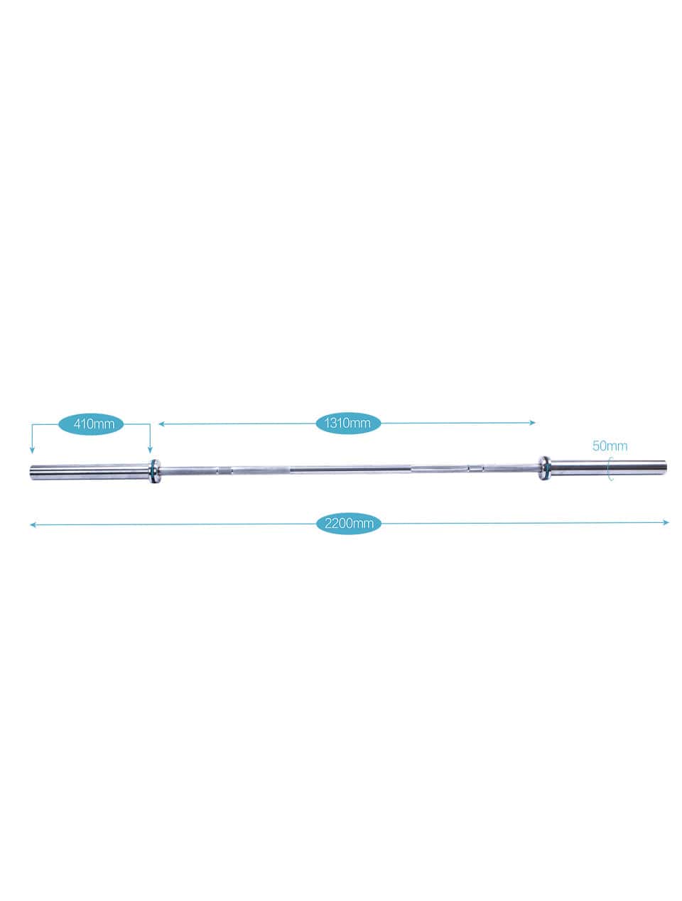 LivePro 7 Feet Olympic Barbell - Athletix.ae