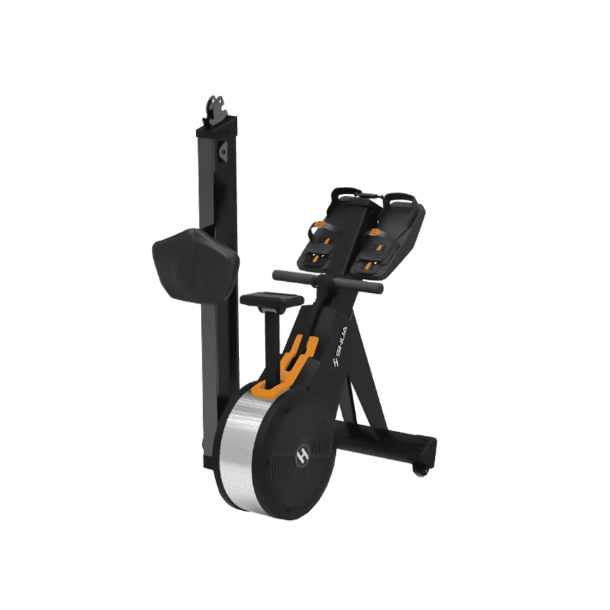 SHUA, Commercial Rowing Machine Silver Gray SH-R8100, Black