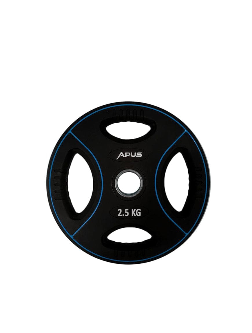 Apus Premium Olympic Rubber Weight Plates (1.25 to 25 KG) - With 3 years commercial warranty - Athletix.ae