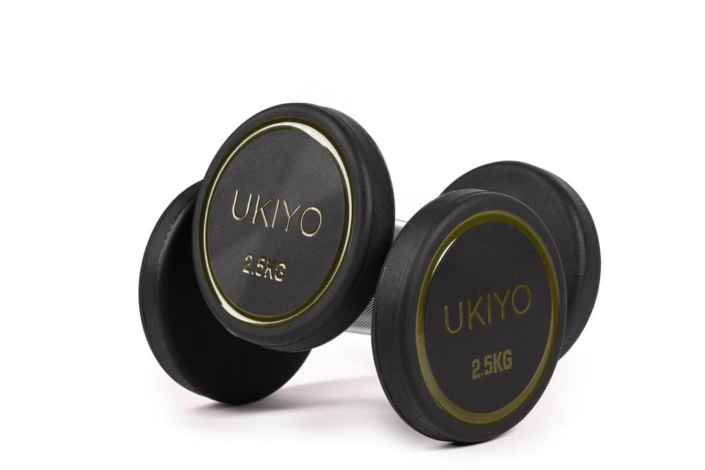 Ukiyo Premium Round Dumbbells, Sold as Pair - Athletix.ae