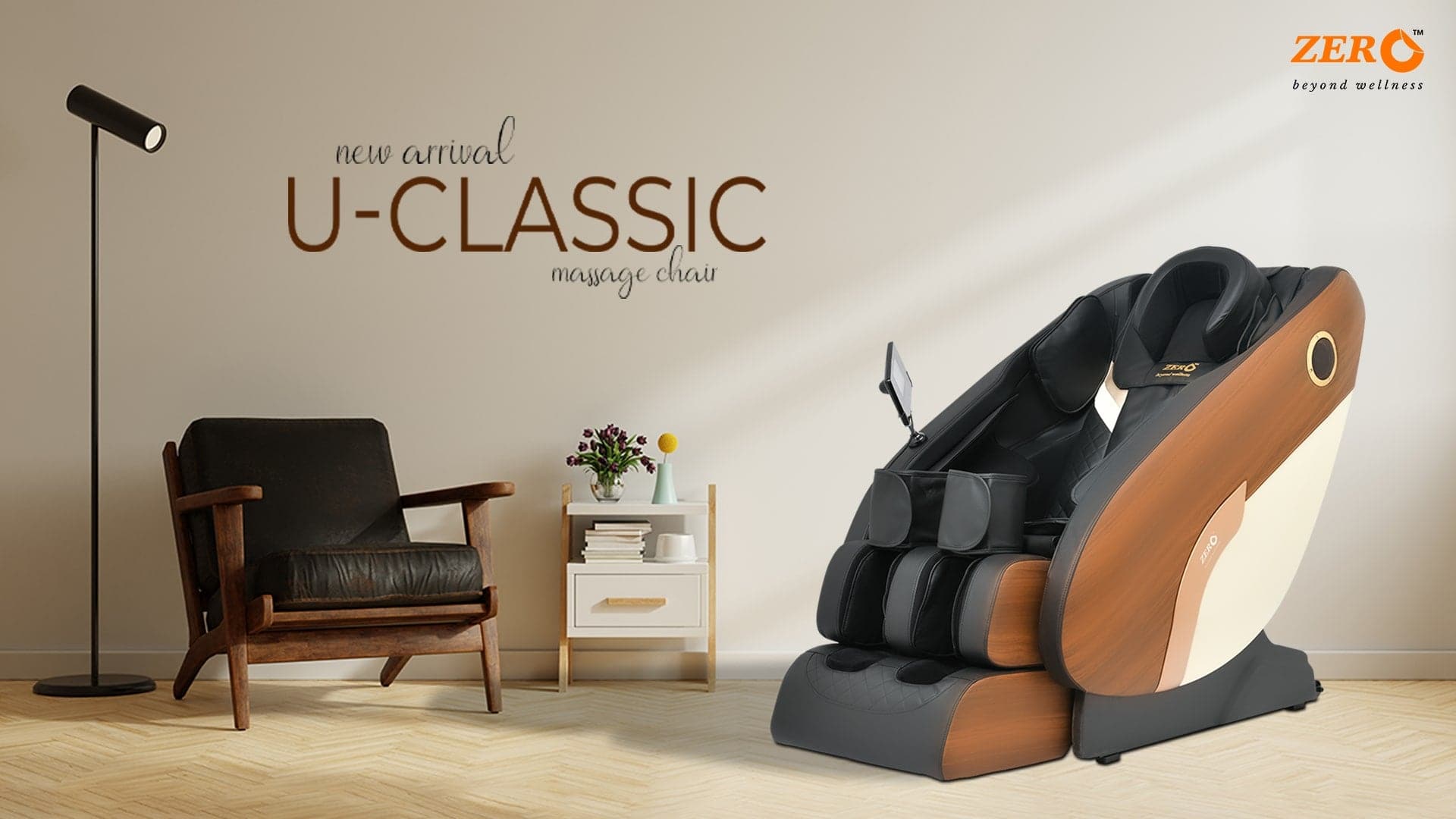 Zero HealthCare U-Classic Full Body Massage Chair - Athletix.ae