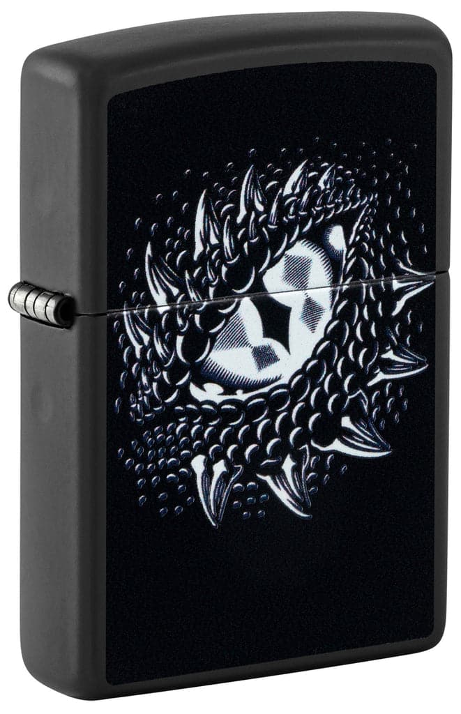 Zippo 48608 218 Dragon Eye Design Black Matte Windproof Lighter - OUTBACK