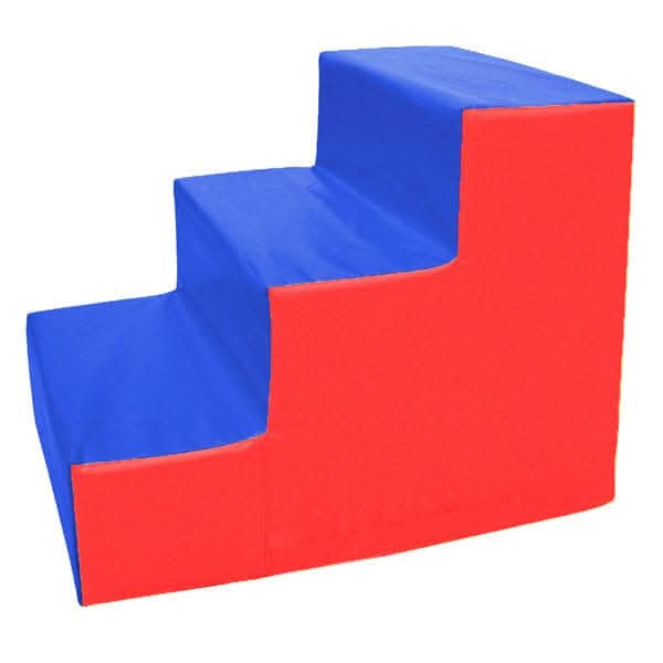 DS 3-Step Foam Stair - Red/Blue - Athletix.ae