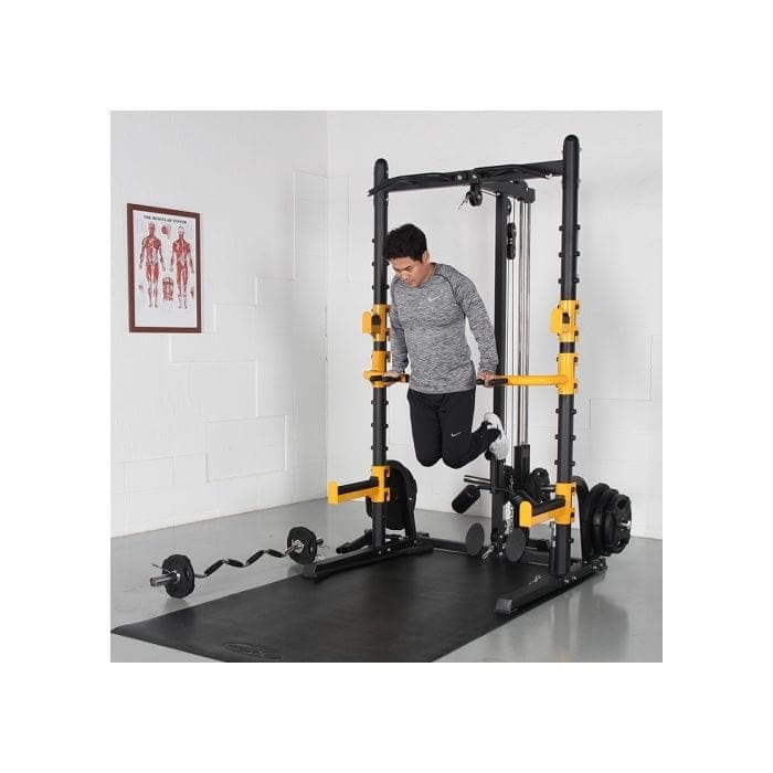 PRSAE Squat Rack 1441 Fitness Heavy Duty Multi Squat Rack with Lat Attachement - MDL66