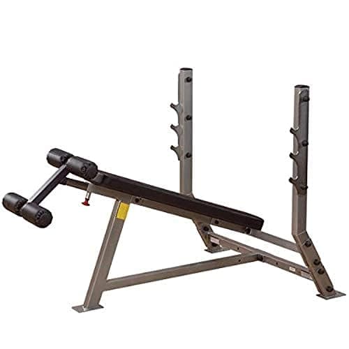 Body Solid Fixed Decline Bench, Grey/Black, Sdb51 / Sdb351G - Athletix.ae